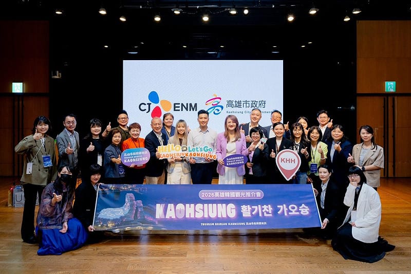 高雄國際觀光隊拜會韓國最具代表性的娛樂與文化內容企業CJ ENM。&nbsp;&nbsp;&nbsp;圖：高雄市觀光局／提供