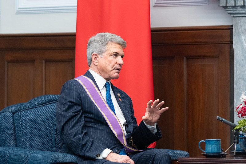  美國聯邦眾議院外交委員會榮譽主席麥考爾（Michael McCaul） 圖：總統府提供 