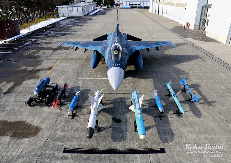 日本航空自衛隊F2戰鬥機&nbsp;&nbsp;&nbsp;圖：翻攝自日本航空自衛隊的官網