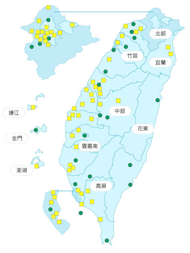 環境部公布各地空氣品質概況。&nbsp;&nbsp;&nbsp;圖：環境部提供