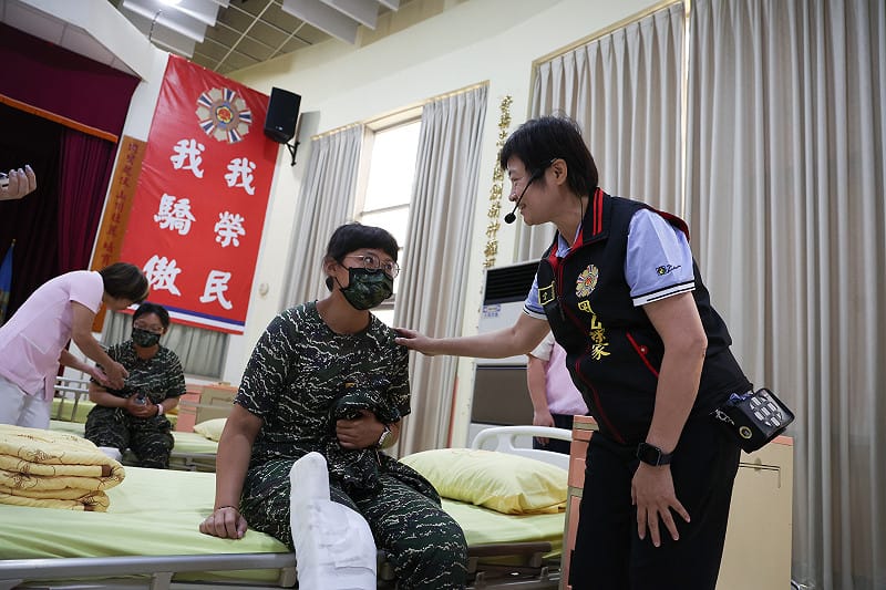 負傷軍人岡山榮民之家就養安置。&nbsp;&nbsp;&nbsp;圖：國防部提供（軍聞社記者林澤廷攝）