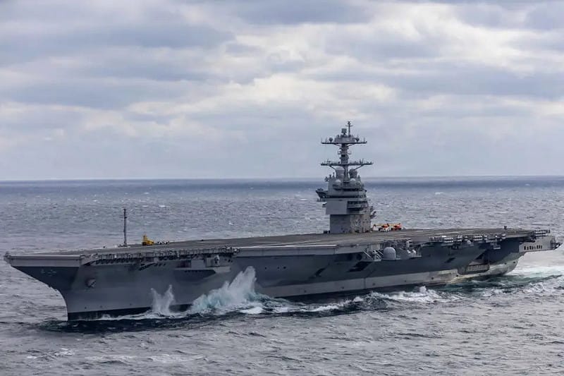 美國在航空母艦的領域已長期占據無可匹敵的地位。 圖:翻攝自騰訊網 美國在航空母艦的領域已長期占據無可匹敵的地位。 圖:翻攝自騰訊網
