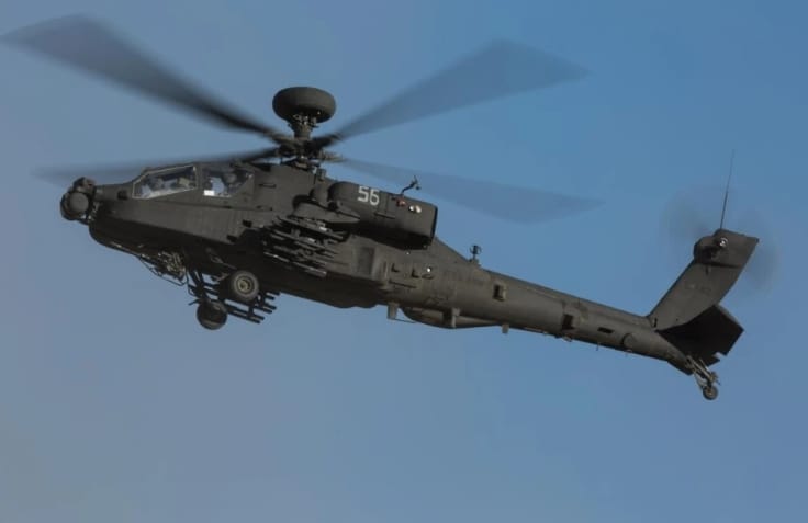 美軍阿帕契直升機。 圖 : 翻攝自零度Military 美軍阿帕契直升機。 圖 : 翻攝自零度Military