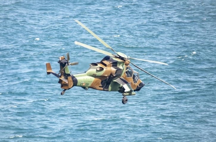 由法國和德國共同研發的歐洲虎式戰鬥直升機。&nbsp;&nbsp;&nbsp;圖 : 翻攝自零度Military