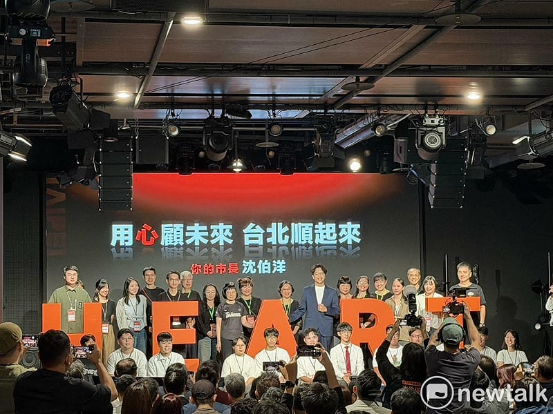 沈伯洋五大政見合起來就是「HEART」。&nbsp;&nbsp;&nbsp;圖：高逸帆／攝
