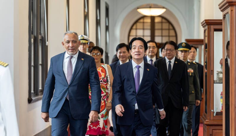 賴清德總統與蕭美琴副總統今晚以國宴，宴請聖文森及格瑞那丁總理傅萊德伉儷。（）&nbsp;&nbsp;&nbsp;圖：總統府提供