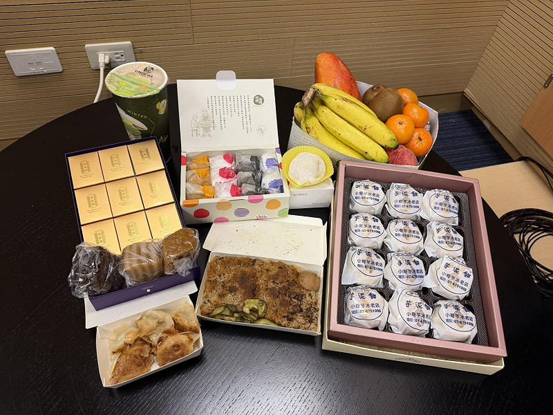 賴瑞隆準備的餐點。 圖:高逸帆/攝 賴瑞隆準備的餐點。 圖:高逸帆/攝