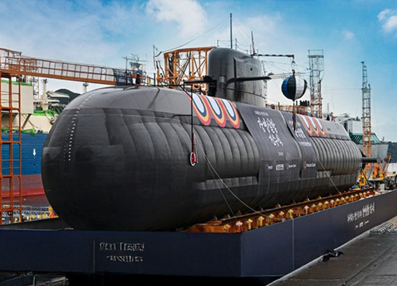  圖為韓國最新自製3,600噸級潛艦「張英實號」（SS-087）。 圖：翻攝韓國防衛事業廳官網 