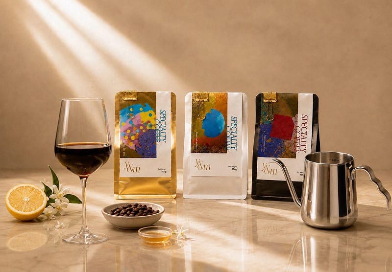 y & m Coffee以「年份酒」概念詮釋頂級台灣咖啡，從產區、品種、處理法到風味層次，呈現屬於每一年、每一批次的獨特風土。&nbsp;&nbsp;&nbsp;圖：y & m Coffee ／提供