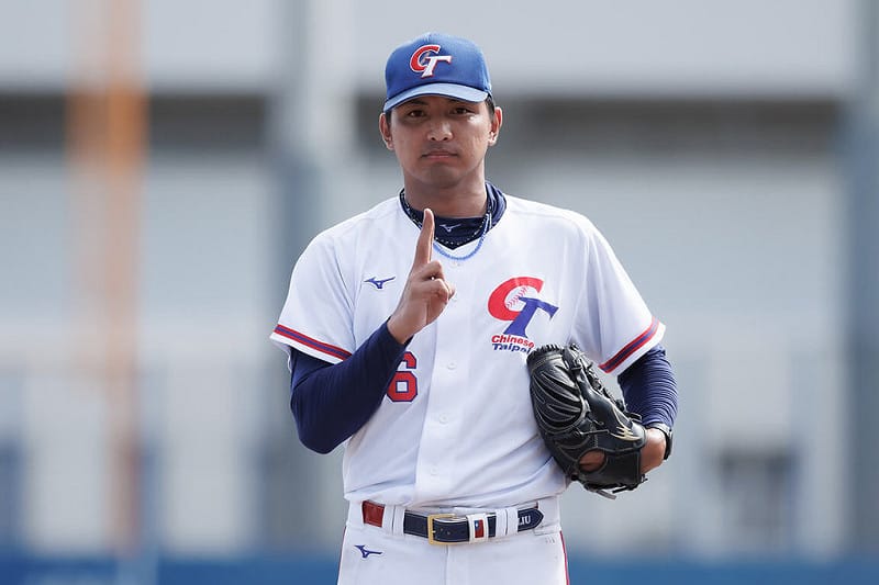 名古屋亞運棒球項目培訓隊赴日本移地訓練，具旅美資歷投手劉致榮（圖）交流賽中繼登板共5局無失分、最速153公里，好表現有機會遞補成正選球員。（中華民國棒球協會提供）中央社記者謝靜雯傳真　115年8月14日&nbsp;&nbsp;&nbsp;