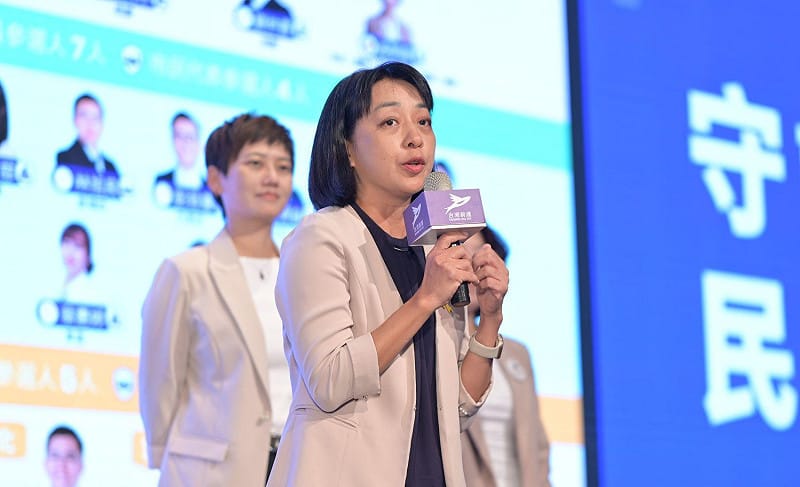 時代力量黨主席王婉諭。&nbsp;&nbsp;&nbsp;圖：台灣前進陣線／提供