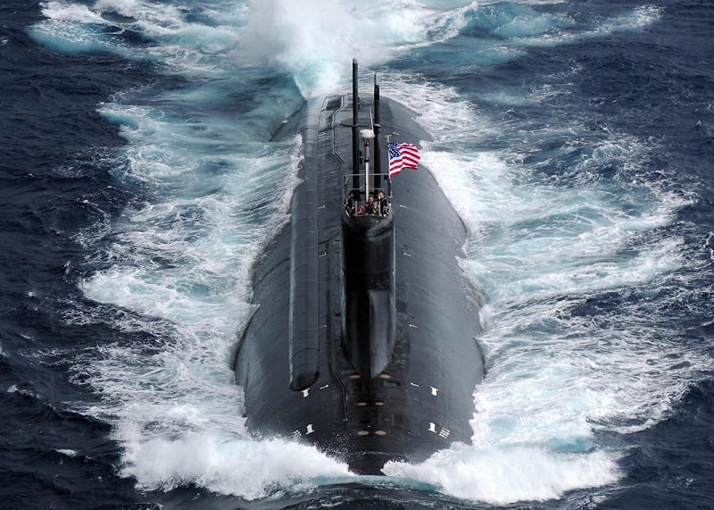  美軍「海狼」級攻擊核潛艇原計畫建造29艘，最終僅有3艘服役。 圖：翻攝自 維基百科 