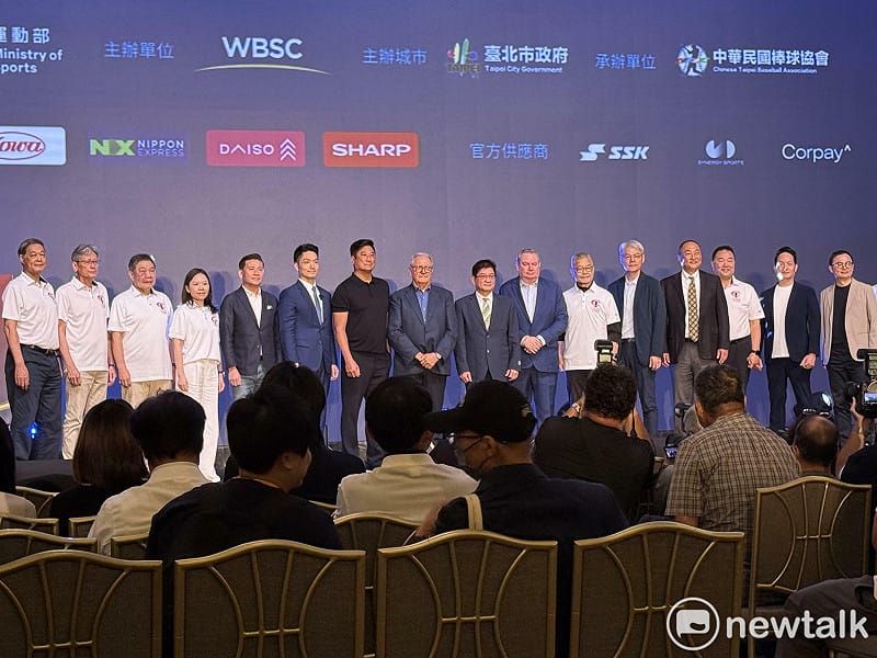 中華棒協今舉行2027世界12強棒球賽暨2028洛杉磯奧運資格賽主辦權發布記者會。&nbsp;&nbsp;&nbsp;