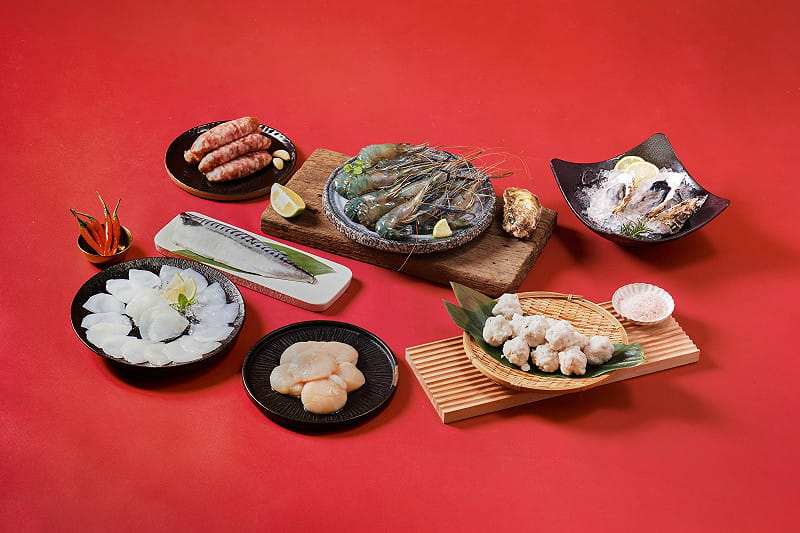 完成清洗與分級的食材，可直接上烤網。&nbsp;&nbsp;&nbsp;圖：段泰國蝦／提供
