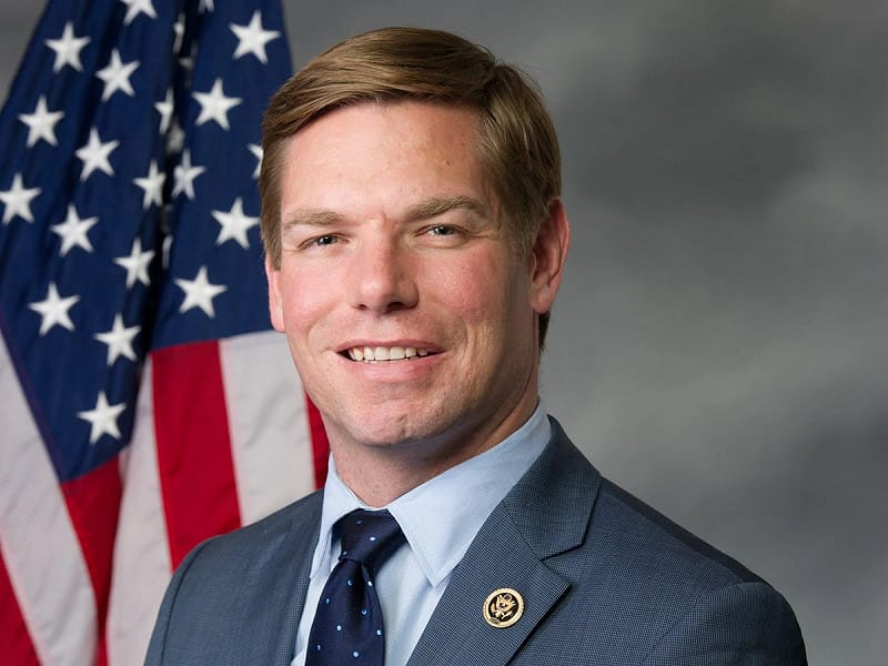 前加州民主黨籍聯邦眾議員埃里克・史瓦威爾（Eric Swalwell）。 圖:翻攝自X帳號@Unveiled_ChinaX