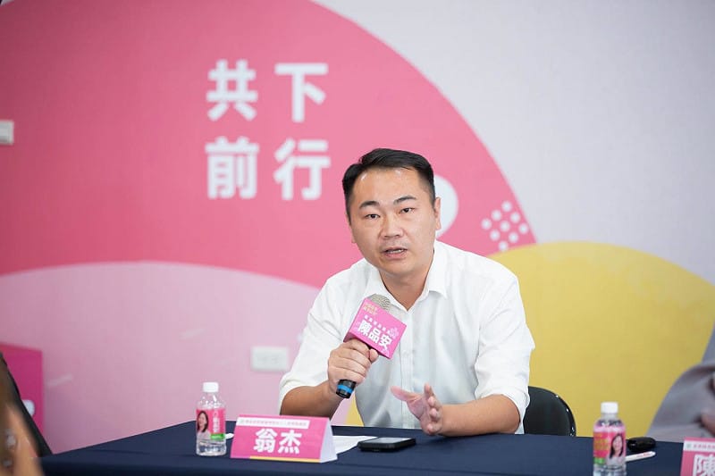苗栗縣民進黨團總召翁杰加入陳品安發言人團隊。 &nbsp;&nbsp;&nbsp;圖：陳品安臉書