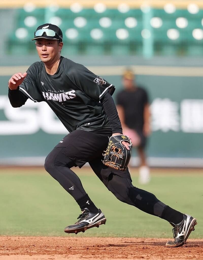 中華職棒台鋼雄鷹隊選秀會加盟的內野手永田颯太郎（圖）日前已在二軍出賽，球團預計21日將他登錄一軍。（台鋼雄鷹隊提供）中央社記者蘇志畬傳真　115年8月20日&nbsp;&nbsp;&nbsp;