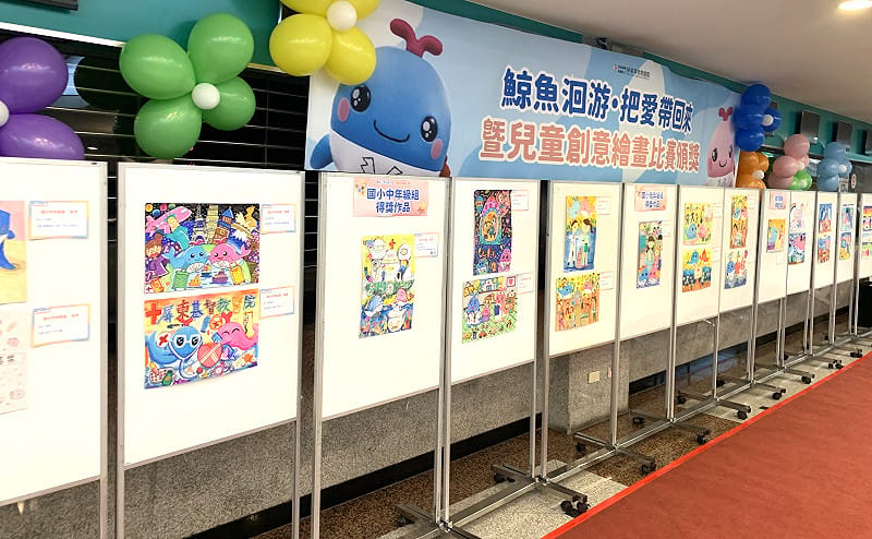 「歐拉伊拉做什麼」兒童創意繪畫比賽得獎作品。&nbsp;&nbsp;&nbsp;圖：孫家銘攝