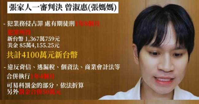 Andy表示尊重司法，但也認為家寧媽的刑期太短，「如果侵害一個人10年的心血，這樣的刑度真的足夠嗎？」，未來自己將會繼續透過司法爭取自身權益。&nbsp;&nbsp;&nbsp;圖：翻攝自Andy YT頻道