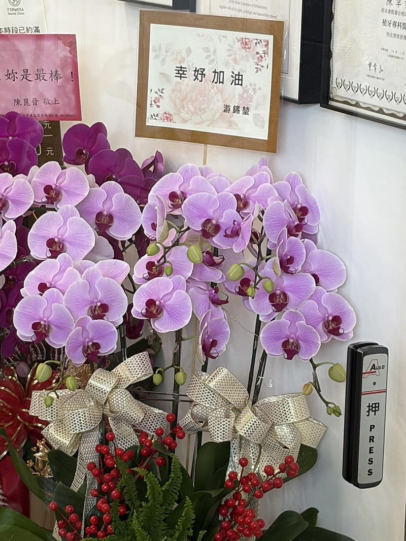 前行政院長游錫堃也送花給陳幸妤，為她加油打氣。&nbsp;&nbsp;&nbsp;圖：黃博郎／攝