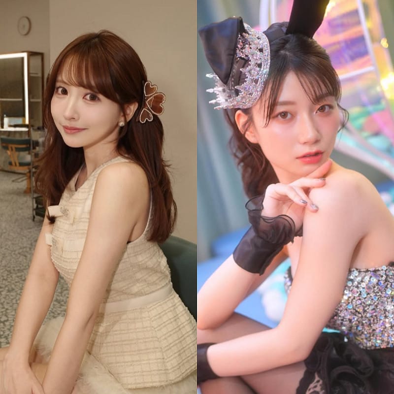 三上悠亞(左)、瀨戶環奈都是擁有高人氣的AV女優。&nbsp;&nbsp;&nbsp;圖：翻攝自三上悠亞、瀨戶環奈IG
