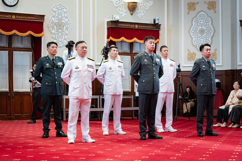 賴清德主持「中華民國115年9月份將官晉任授階典禮」。 圖:總統府提供 賴清德主持「中華民國115年9月份將官晉任授階典禮」。 圖:總統府提供