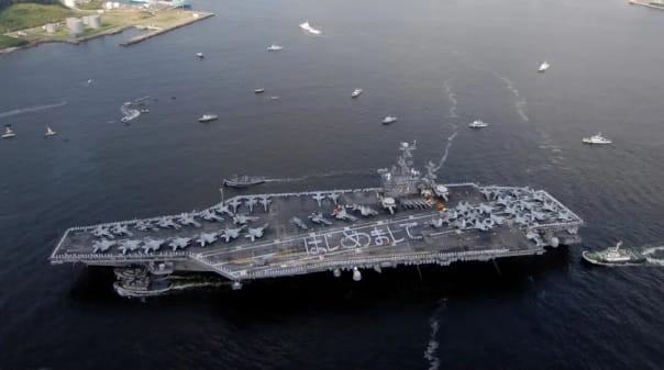 除了羅斯福號、華盛頓號以及「剩半血」的布希號外，其他美軍航母不是在整修，就是在等待退役。&nbsp;&nbsp;&nbsp;圖：翻攝自 騰訊網 軍武次位面