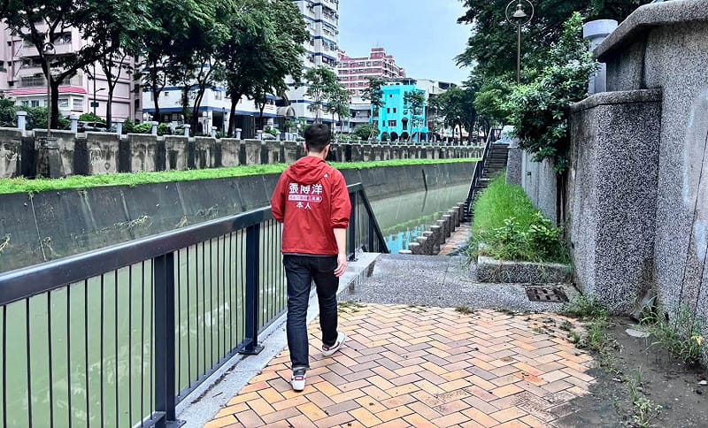 張博洋表示，河堤水岸串聯三民與左營兩地，是許多市民日常散步、運動及休閒的重要場所。&nbsp;&nbsp;&nbsp;圖：取自張博洋臉書