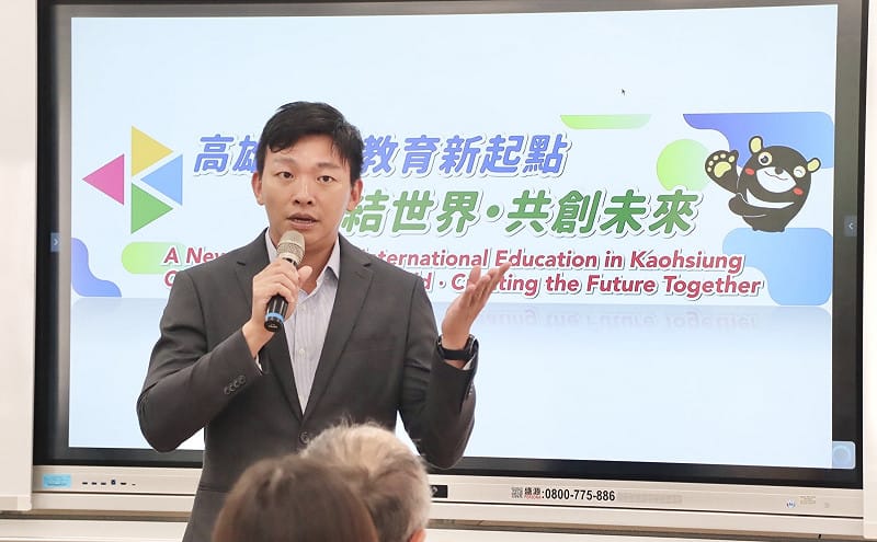 吳立森表示，國際教育不只是把孩子帶到世界各地，更重要的是培養走向世界的能力與胸襟。&nbsp;&nbsp;&nbsp;圖：高雄市教育局／提供