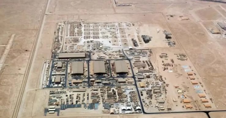 在中東的美軍基地鳥瞰圖。&nbsp;&nbsp;&nbsp;圖 : 翻攝自子桑鷹脈