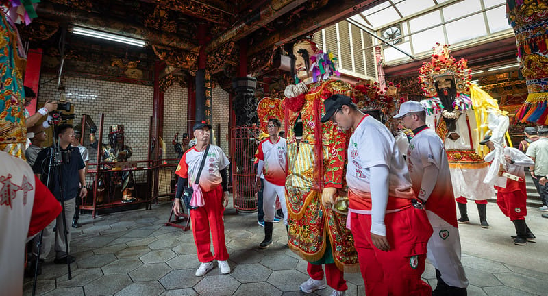 新竹都城隍廟「竹塹中元城隍祭-奉旨遶境賑孤」團拜起駕儀式&nbsp;&nbsp;&nbsp;圖：總統府提供