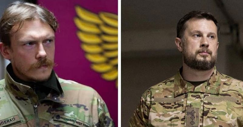 烏克蘭總統澤連斯基親赴前線，在戰場上任命的2名新烏軍指揮官。&nbsp;&nbsp;&nbsp;圖 : 翻攝自 X / Cloooud