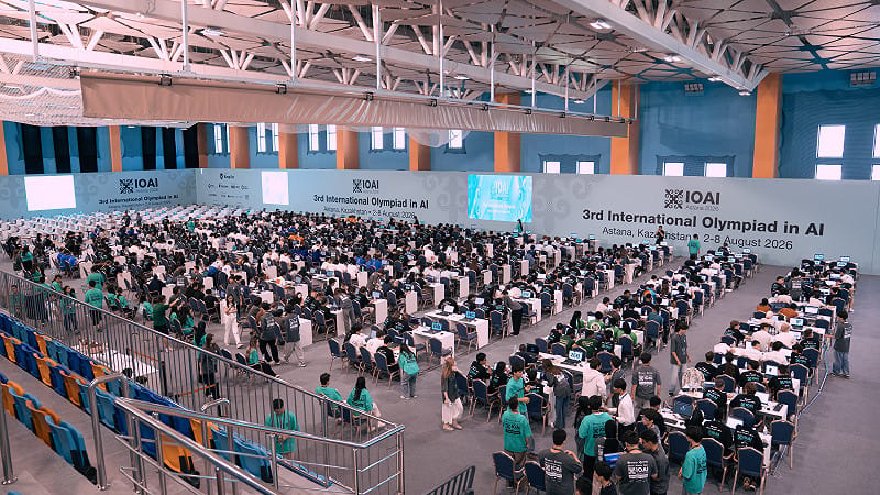 2026年國際人工智慧奧林匹亞競賽有來自全球108個國家及地區的高中生選手參加。&nbsp;&nbsp;&nbsp;圖：高雄市教育局／提供