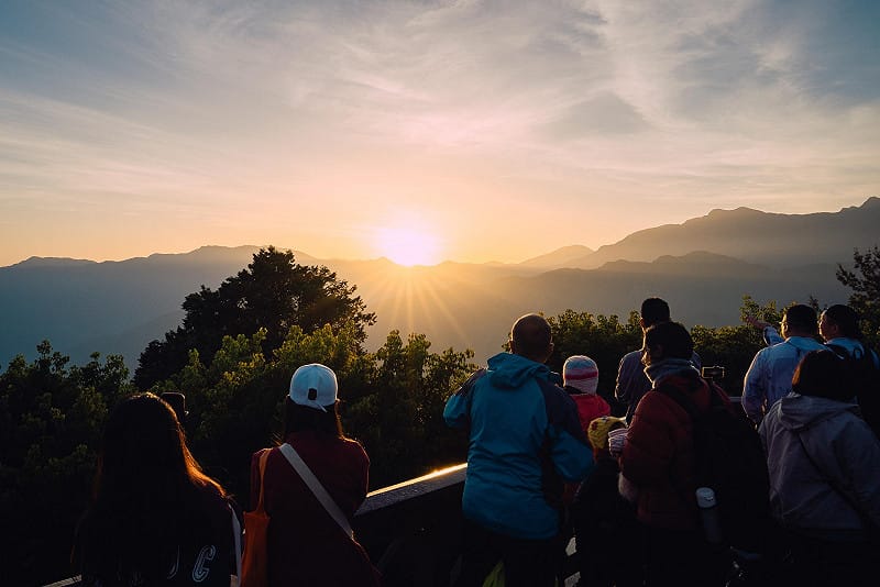 看日出為阿里山經典旅遊體驗之一。&nbsp;&nbsp;&nbsp;圖：觀光署／提供