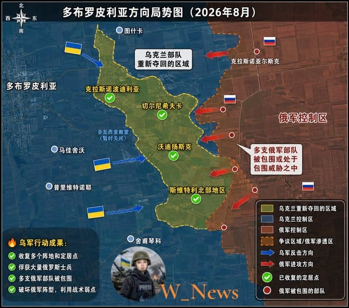在多布羅皮利亞方向,烏軍成功收回多個地區,並實現反包圍,俘虜大批俄軍士兵。 圖:翻攝自 @CCaalifornia X 帳號 在多布羅皮利亞方向,烏軍成功收回多個地區,並實現反包圍,俘虜大批俄軍士兵。 圖:翻攝自 @CCaalifornia X 帳號