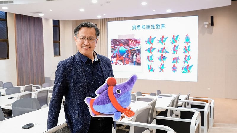 神旗君設計人葉晉嘉。&nbsp;&nbsp;&nbsp;圖：國立屏東大學／提供
