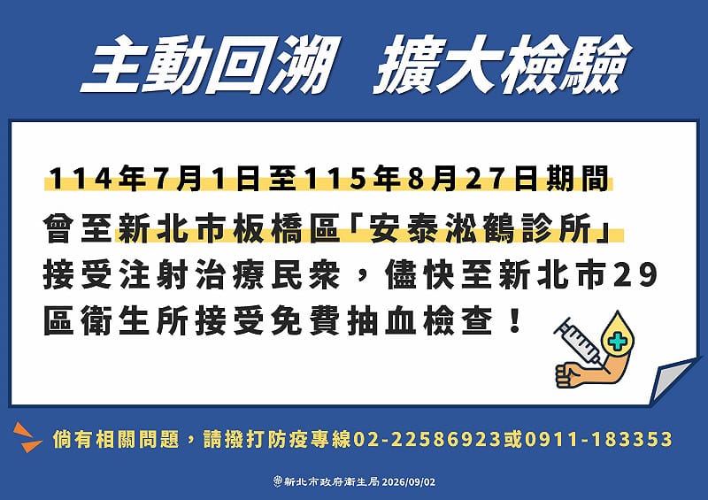 &nbsp;&nbsp;&nbsp;圖：新北市衛生局 / 提供