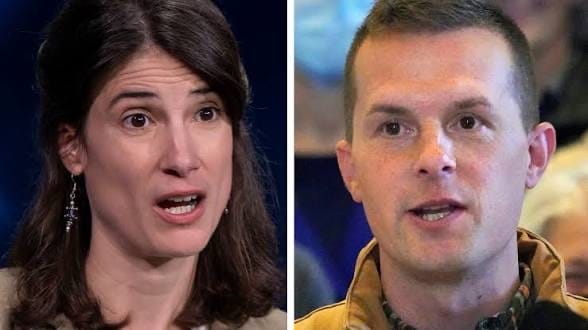來自緬因州的民主黨眾議員賈里德・戈爾登（Jared Golden）及華盛頓州眾議員瑪麗・格魯森坎普・佩雷斯（Marie Gluesenkamp Perez），週二投票支持共和黨提出的一項關鍵程序性議案。 圖:翻攝自X帳號@PollTracker2024