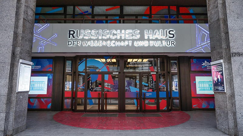 位於德國柏林的俄羅斯之家(Russisches Haus)現已關閉。 圖:翻攝自 X @Tendar 位於德國柏林的俄羅斯之家(Russisches Haus)現已關閉。 圖:翻攝自 X @Tendar