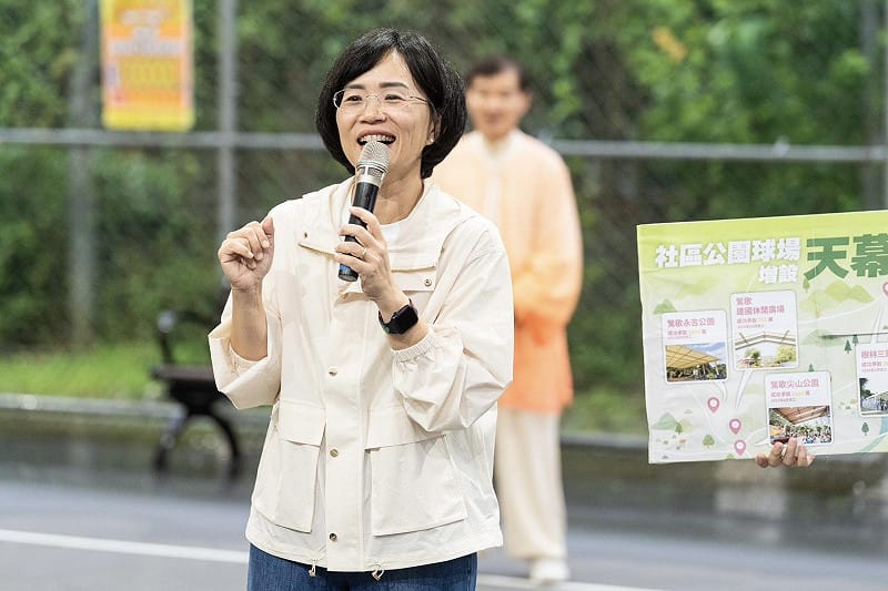蘇巧慧強調，未來她除了將持續升級場館，釋出橋下、河濱等市有空間提供更多運動場所之外，也會推出「汗水紅利」鼓勵民眾透過運動累積點數，折抵大眾運輸、超商消費及運動場館費用。&nbsp;&nbsp;&nbsp;圖：蘇巧慧競辦提供