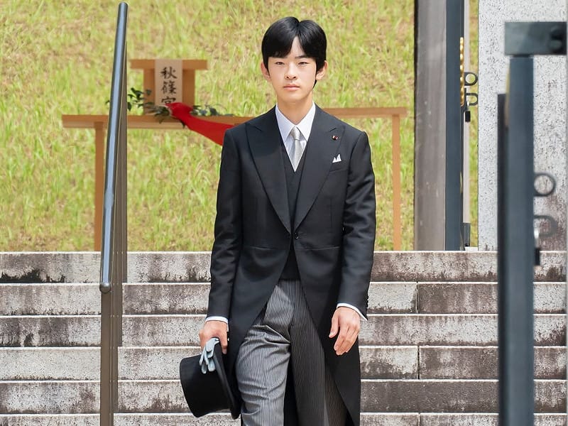  年滿19歲文仁親王之子悠仁親王。 圖：翻攝自宮內廳IG（資料照） 
