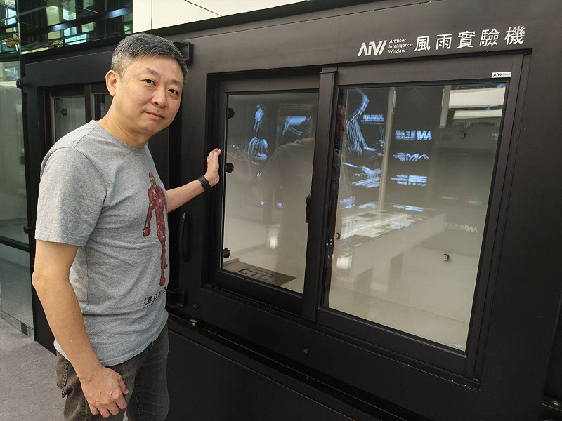 「風雨實驗機」可透過風雨測試設備，現場模擬強風與暴雨環境。&nbsp;&nbsp;&nbsp;圖：業者提供