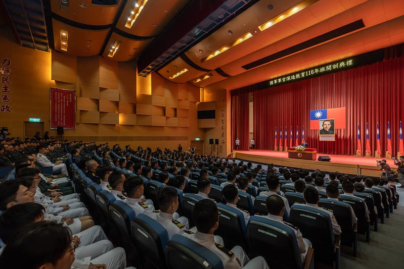 總統賴清德主持國防大學的國軍軍官深造教育116年班開訓典禮。&nbsp;&nbsp;&nbsp;圖：總統府/提供