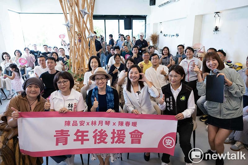  蕭美琴肯定陳品安、林月琴等三位苗栗參選人提出青年政策，期盼中央與地方攜手，為苗栗青年打造更好的未來。 圖：陳品安臉書
