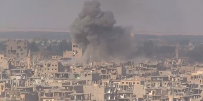 敘利亞人權觀察組織（SOHR）指控俄方與敍國政府軍對代爾祖爾省al-Shaafa村連續80天的攻擊，禍及平民。   圖：翻攝SOHR官網