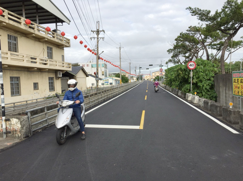 神岡區圳前路第一階段道路提升工程完成   圖 : 台中市政府/提供