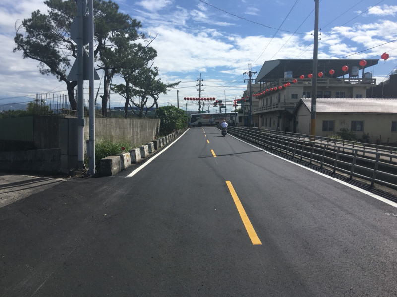 神岡區圳前路第一階段道路提升工程完成 圖 : 台中市政府/提供