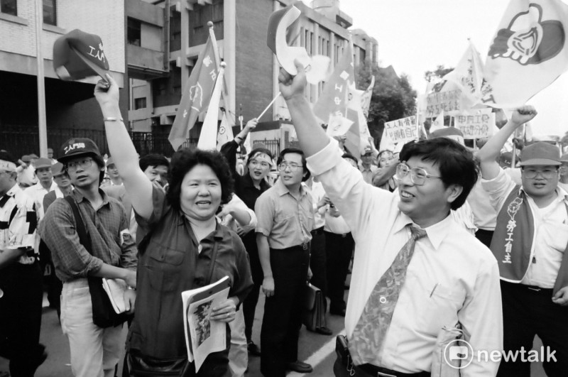 戴振耀1986年參與民主進步黨建黨工作，擔任第一屆中央執行委員。   圖：邱萬興/攝