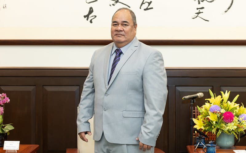  吐瓦魯國外交、勞工及貿易部長帕納巴（Paulson Panapa） 圖：總統府提供 