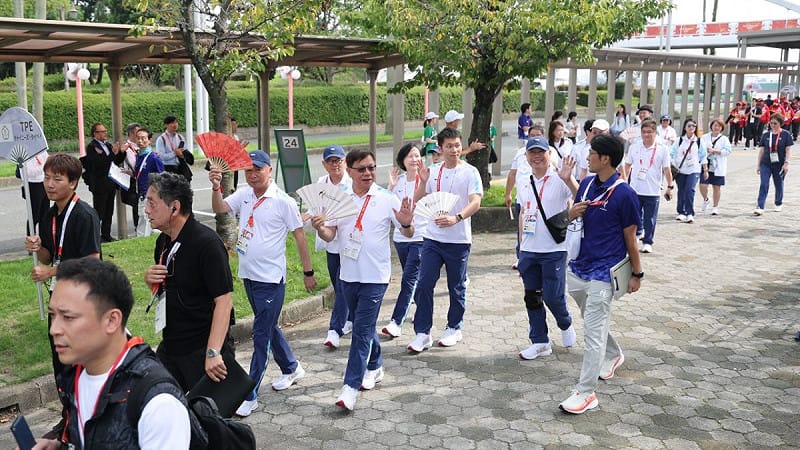 名古屋亞運歡迎儀式延宕1.5小時 經抗議後李洋終於進場